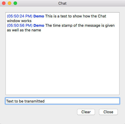 Chat dialog