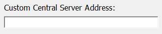 Central server address